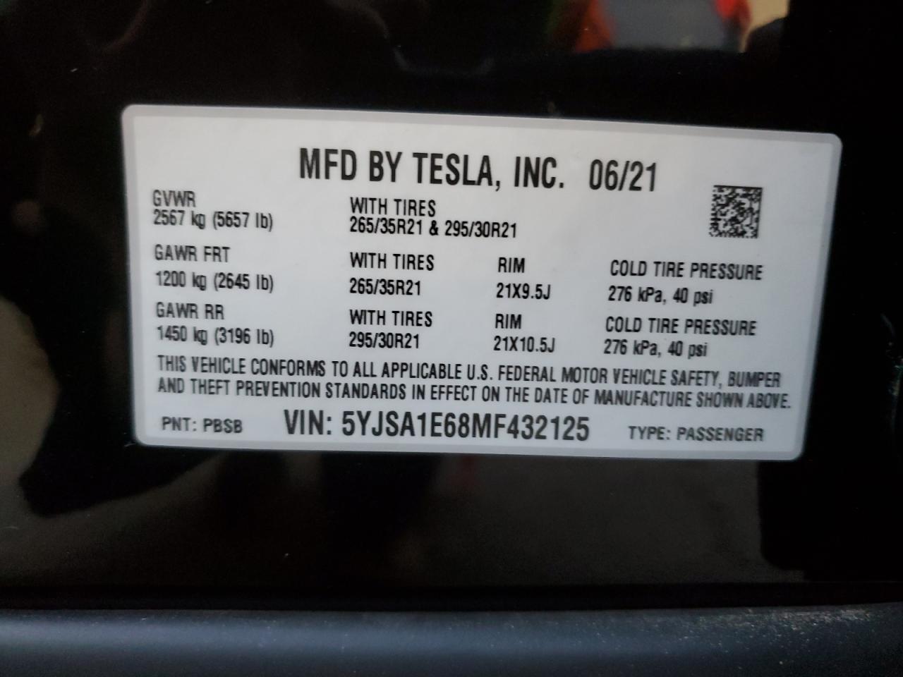 2021 Tesla #12