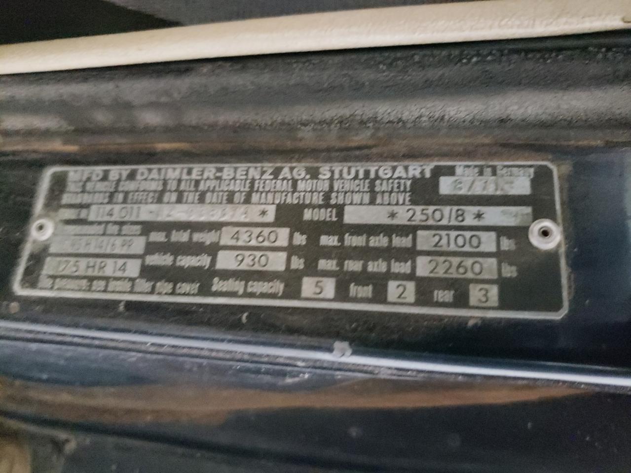 1972 Mercedes-Benz #12